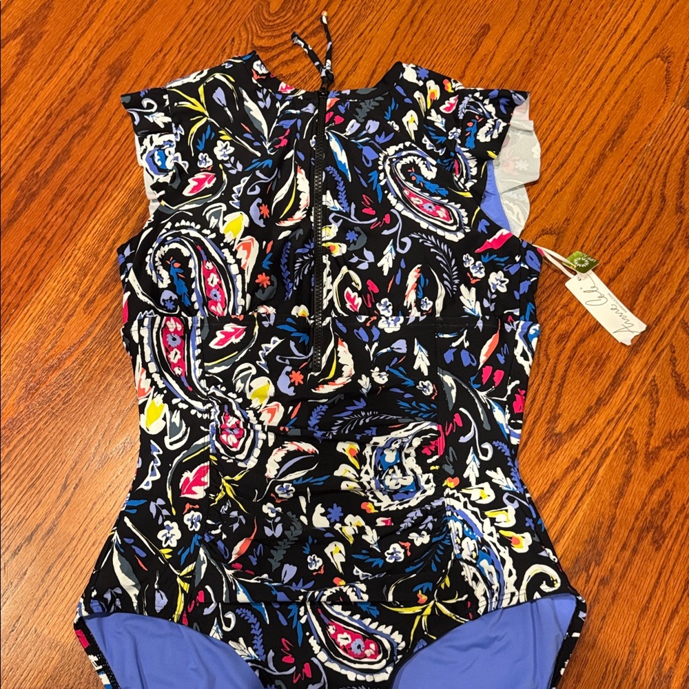 Anne Cole Vibrant Floral One-Piece Swimsuit - Picture 4 of 5